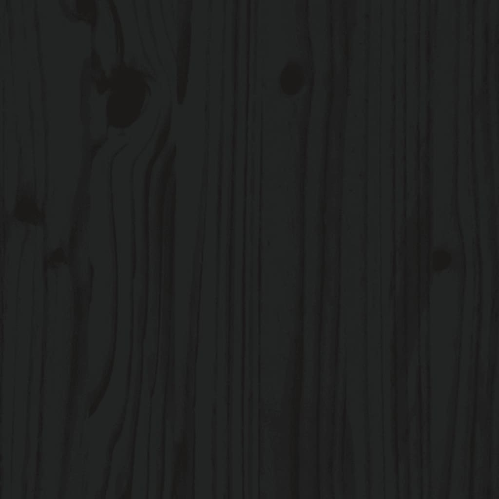 vidaXL Näyttökoroke musta (52-101)x22x14 cm täysi mänty