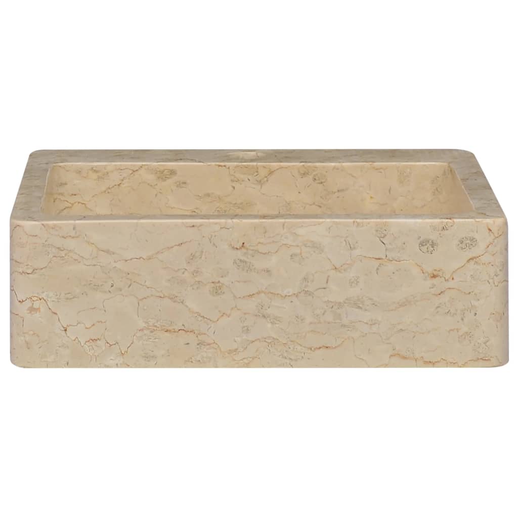 vidaXL Pesuallas kerma 40x40x12 cm marmori