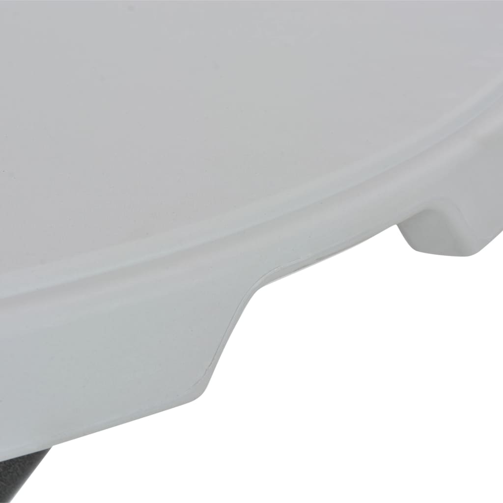 vidaXL Kokoontaitettava baaripöytä valkoinen 80x110 cm HDPE