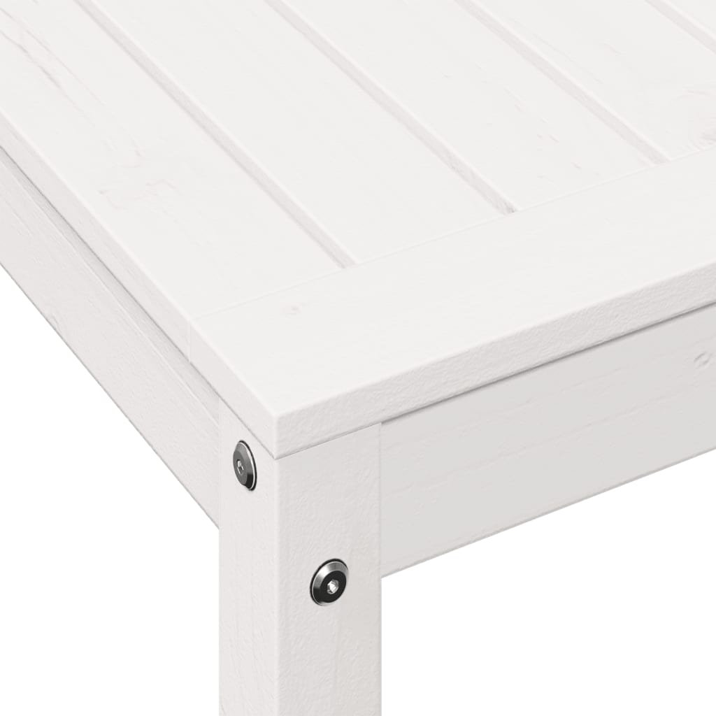 vidaXL Ruukutuspöytä hyllyllä valkoinen 82,5x50x75 cm täysi mänty