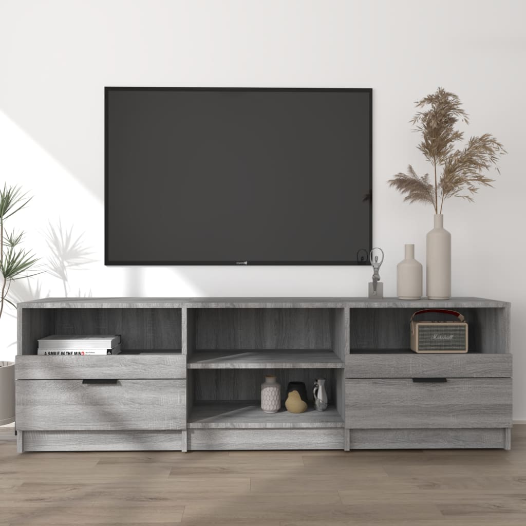 vidaXL TV-taso harmaa Sonoma 150x33,5x45 cm tekninen puu