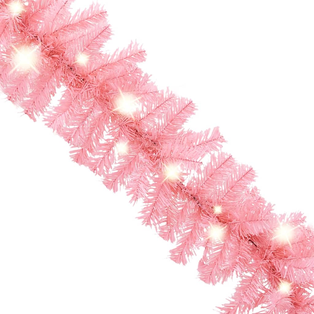 vidaXL Jouluköynnös LED-valoilla 10 m pinkki