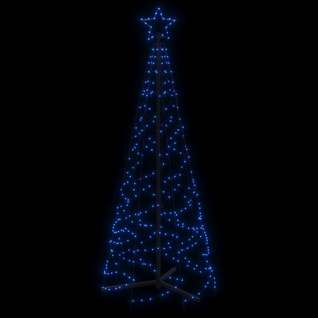 vidaXL Kartio joulukuusi 200 sinistä LED-valoa 70x180 cm