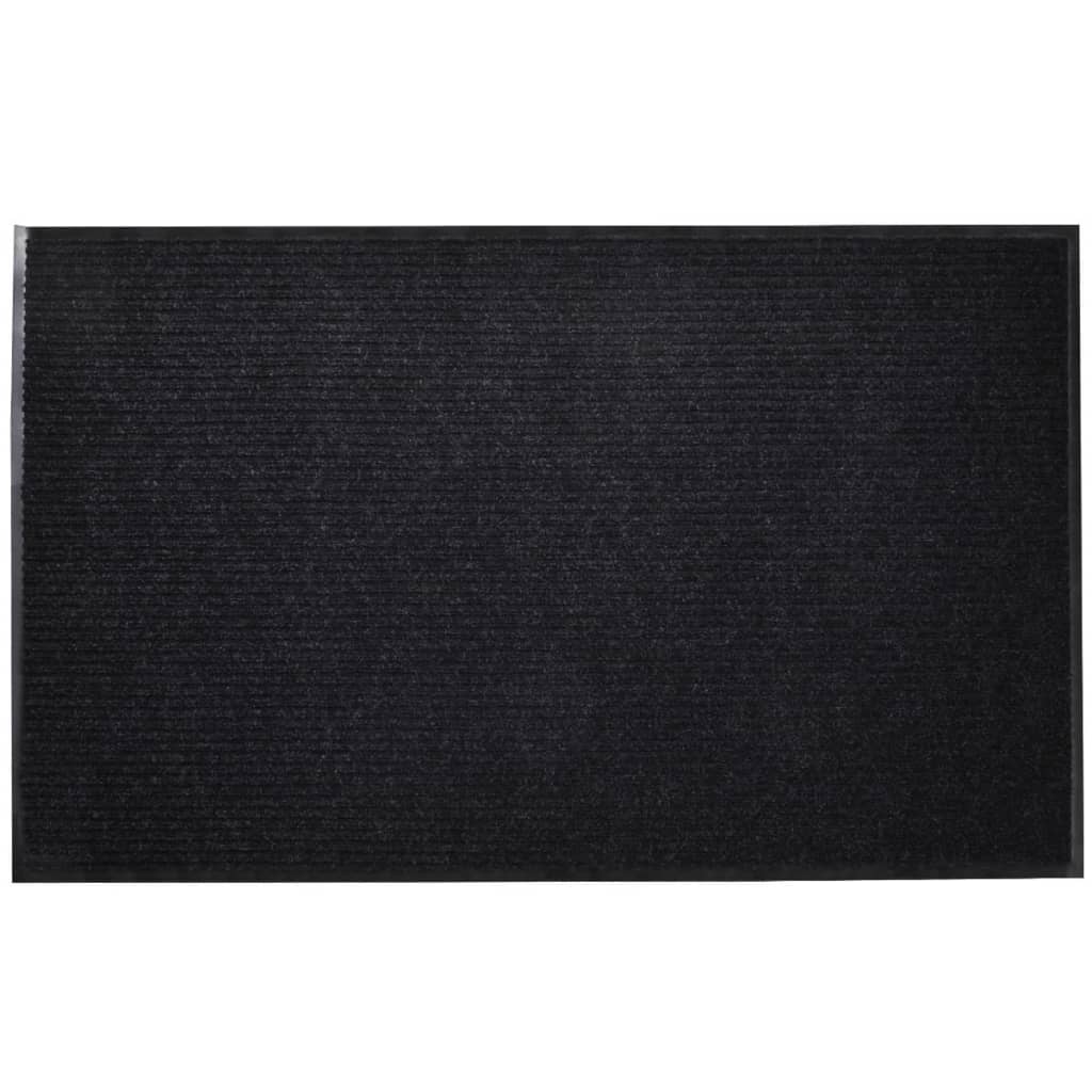 Musta PVC Ovimatto 90 x 150 cm