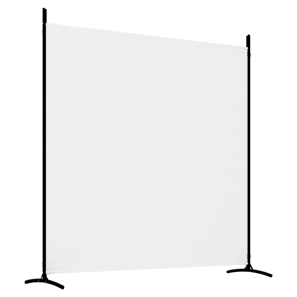 vidaXL 3-paneelinen Tilanjakaja valkoinen 525x180 cm kangas