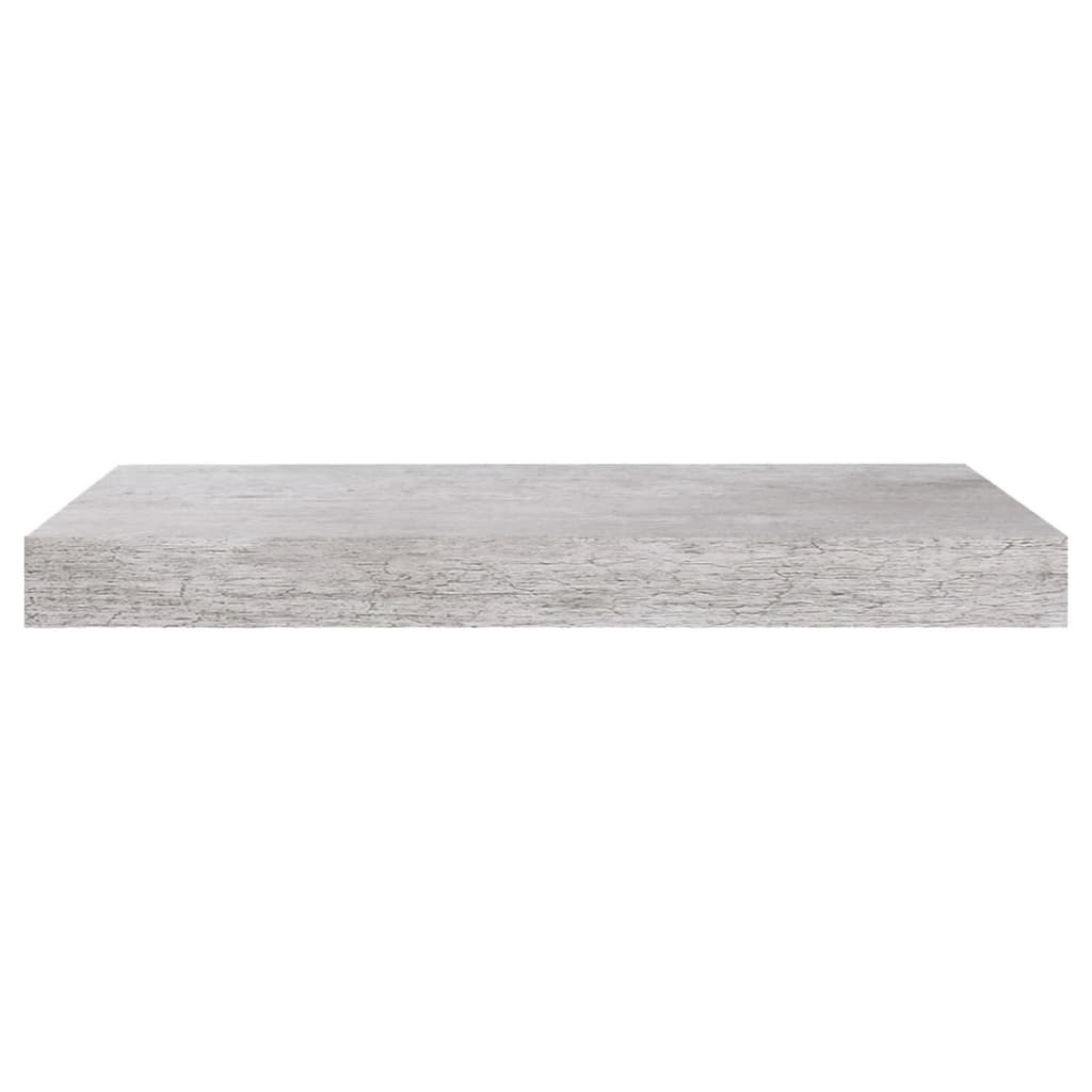 vidaXL Kelluva seinähylly betoninharmaa 50x23x3,8 cm MDF