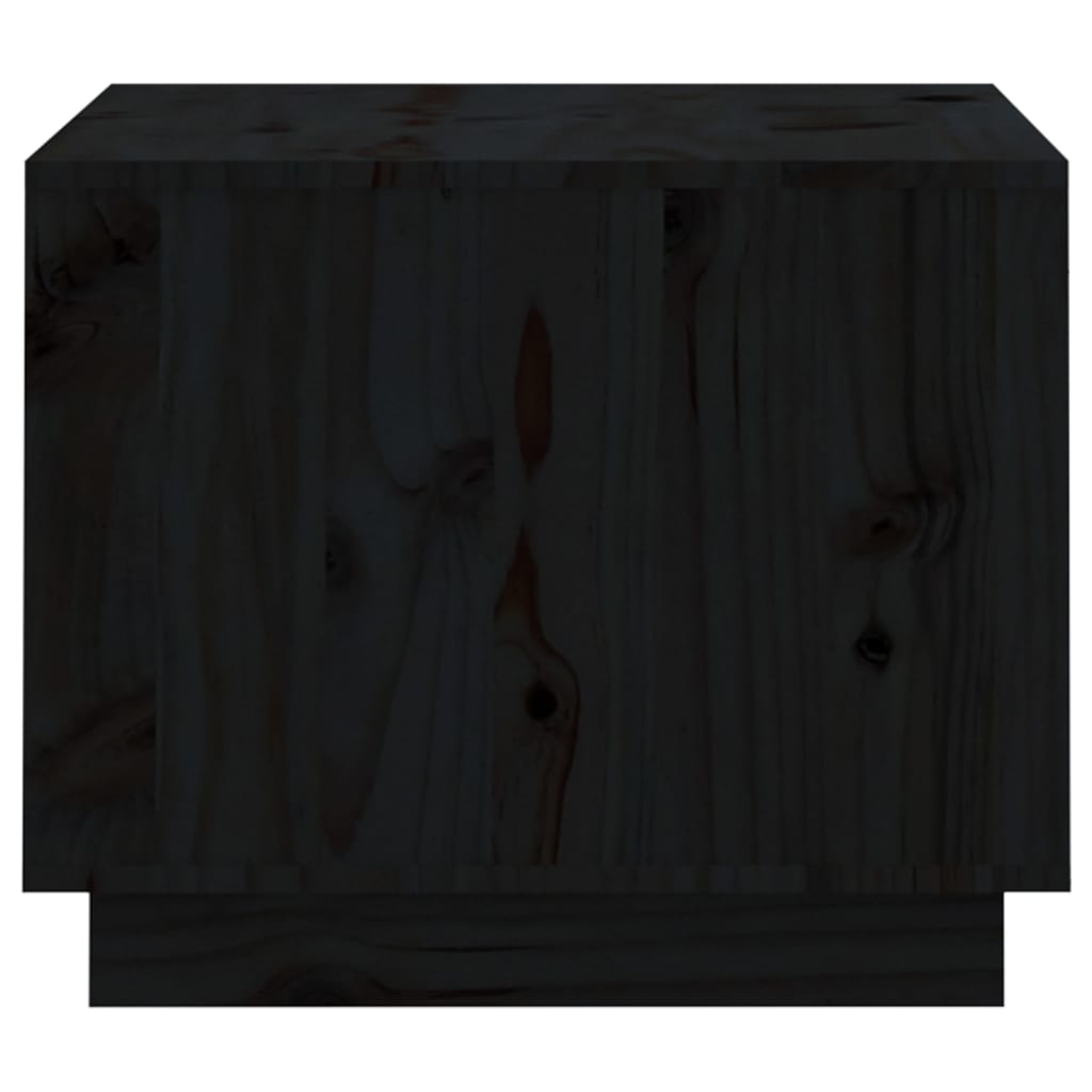 vidaXL Sohvapöytä musta 120x50x40,5 cm täysi mänty