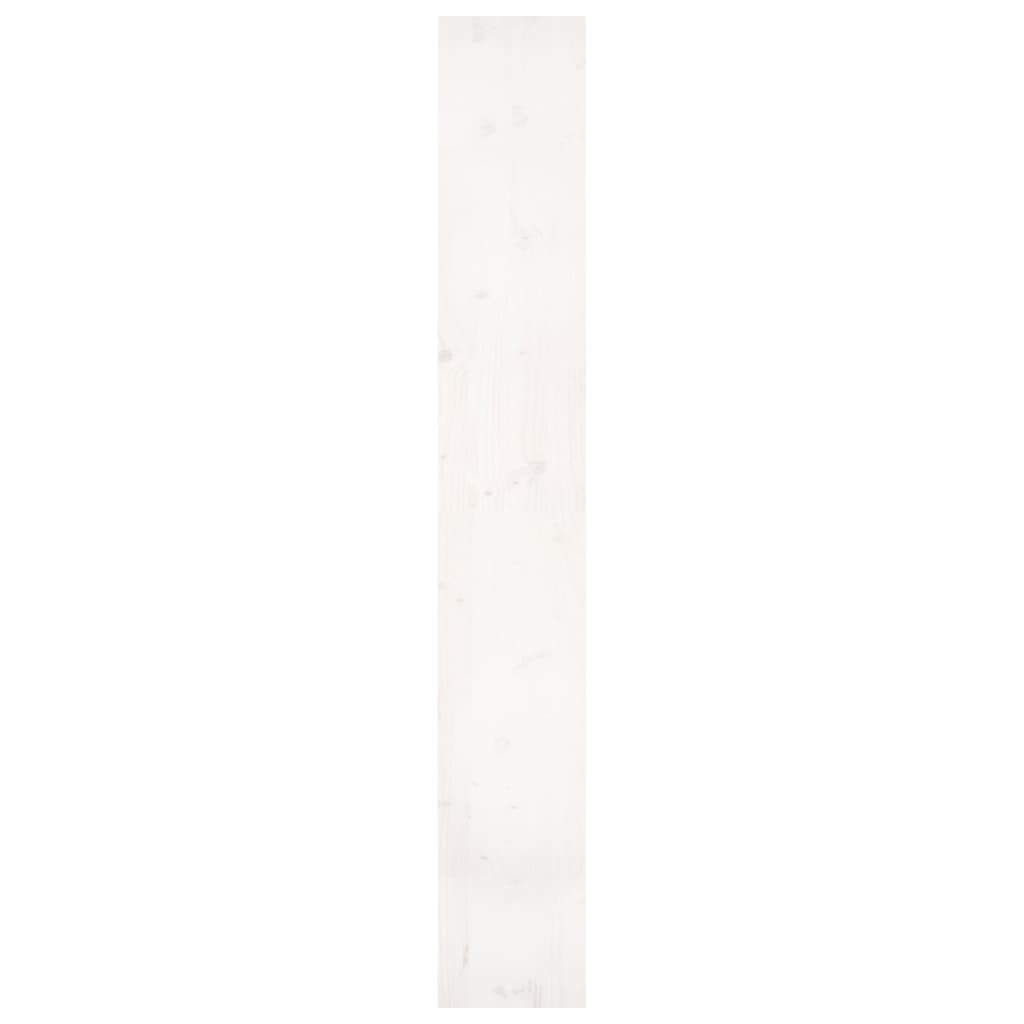vidaXL Kirjahylly/tilanjakaja valkoinen 80x30x199,5 cm täysi mänty