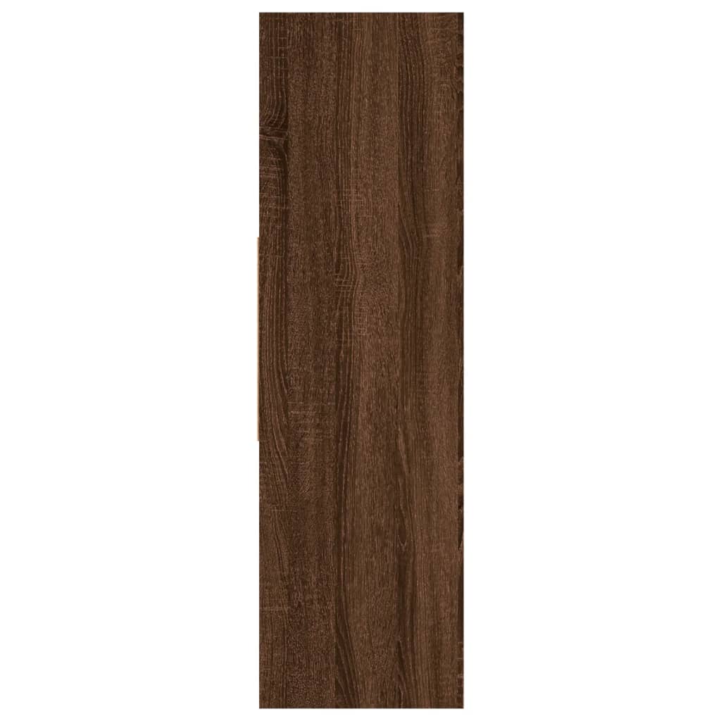 vidaXL Kirjakaappi ruskea tammi 97,5x29,5x100 cm tekninen puu