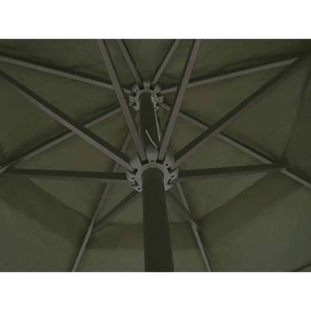 vidaXL Aurinkovarjo alumiini Vihreä 500 cm