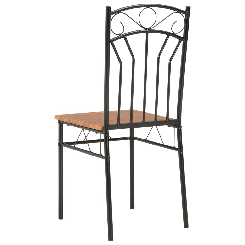 vidaXL Ruokapöydän tuolit 6 kpl ruskea MDF
