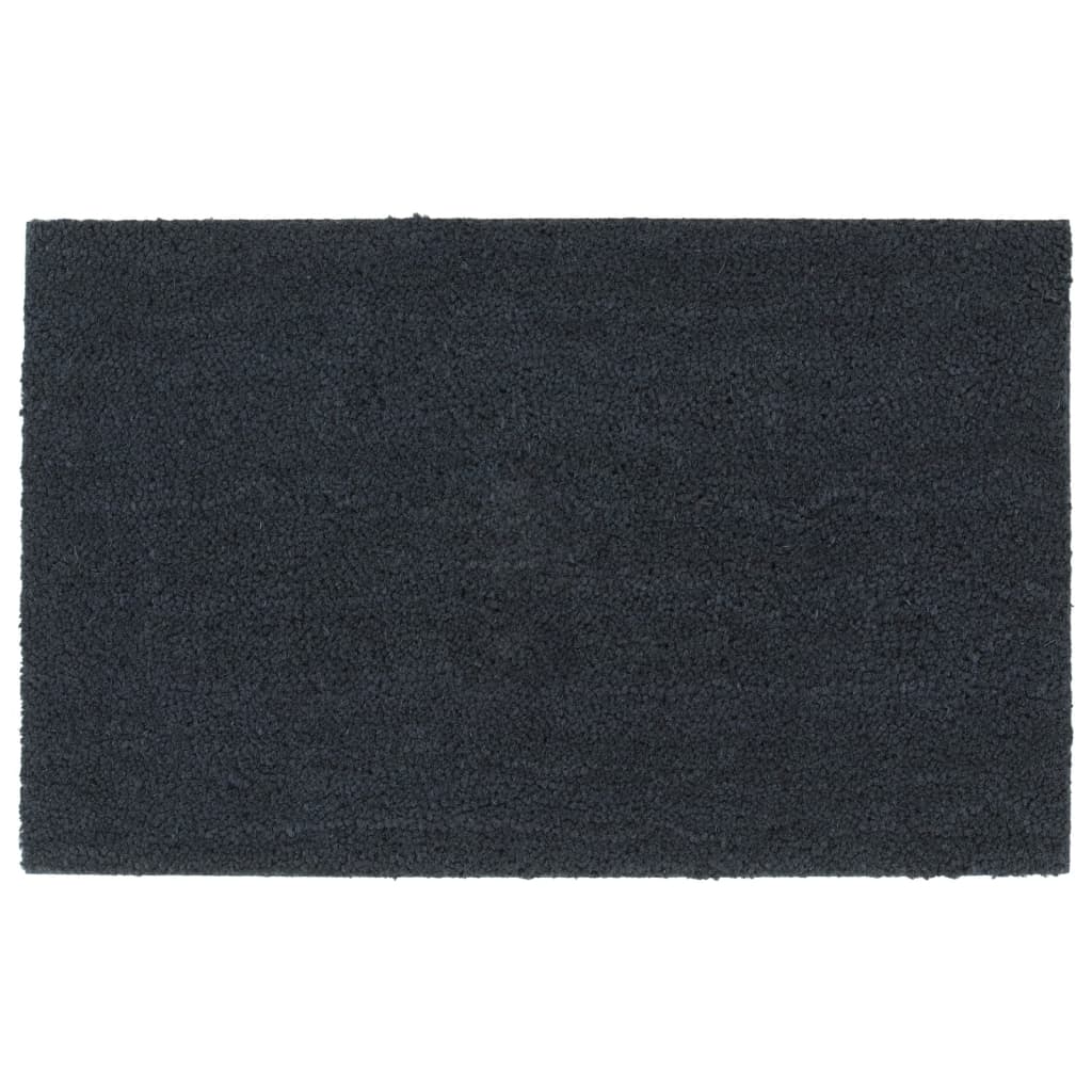 vidaXL Ovimatto tummanharmaa 50x80 cm tuftattu kookos