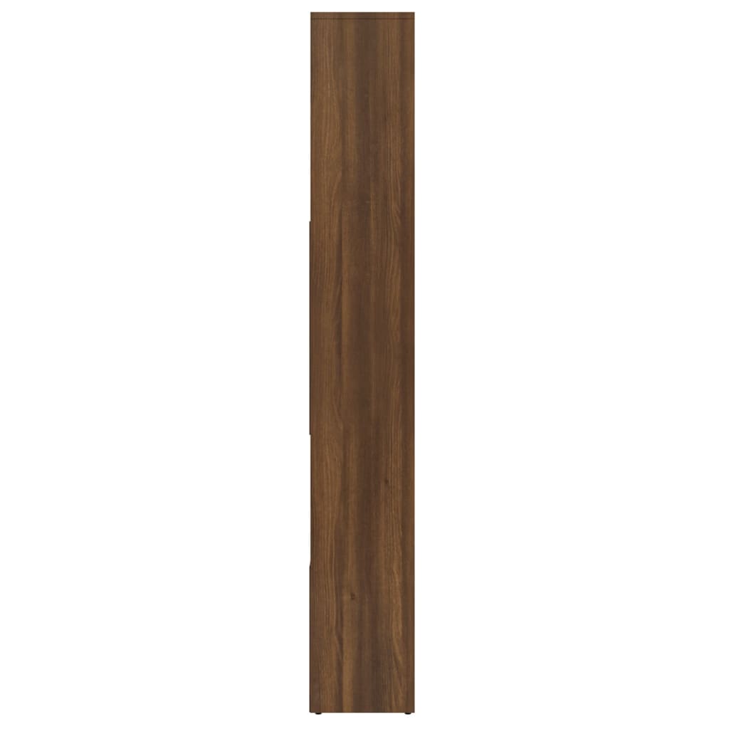 vidaXL Kirjahylly ruskea tammi 67x24x161 cm tekninen puu