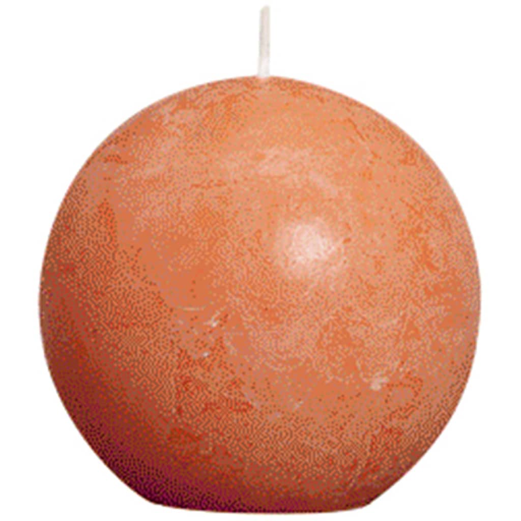 Bolsius Pallokynttilät 6 kpl rustiikkinen 80 mm Oranssi
