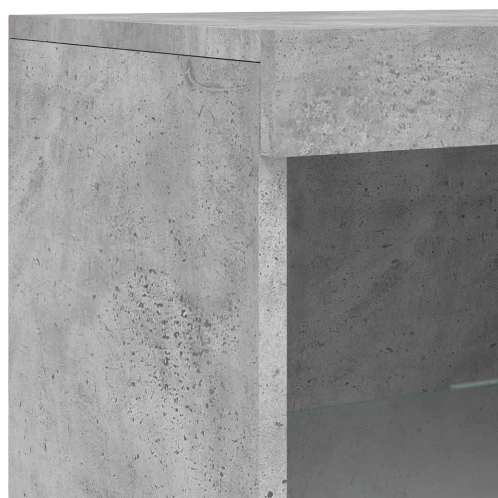 vidaXL Senkki LED-valoilla betoninharmaa 41x37x100 cm
