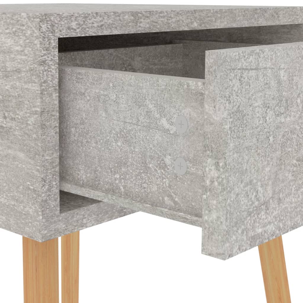 vidaXL Yöpöytä betoninharmaa 40x40x56 cm lastulevy