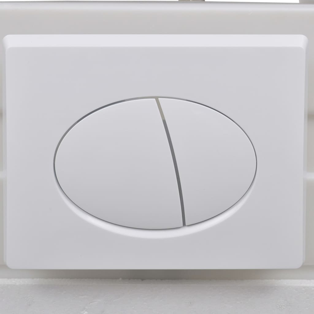 vidaXL Seinäkiinnitettävä WC piilotetulla säiliöllä keraami valkoinen