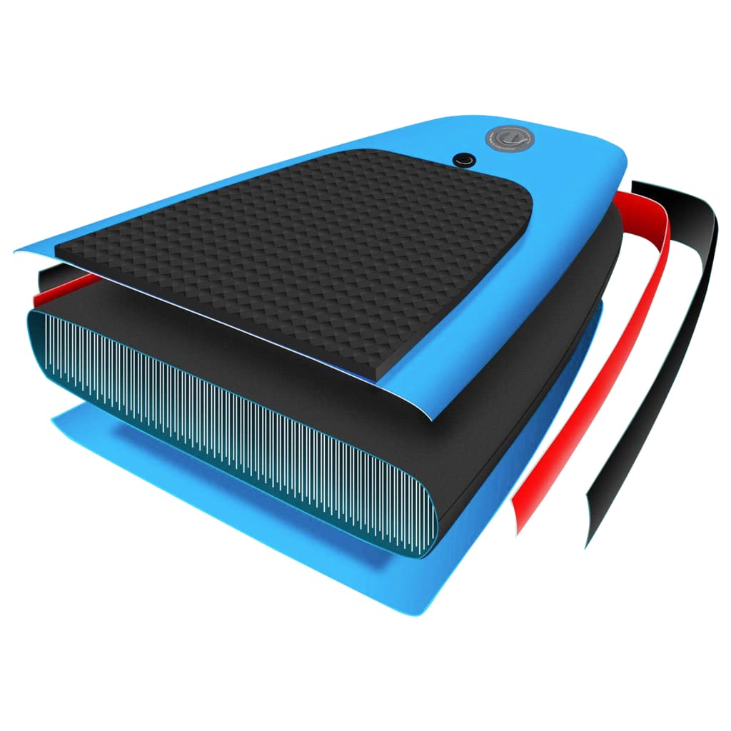 vidaXL Täytettävä SUP-lautasarja 320x76x15 cm sininen