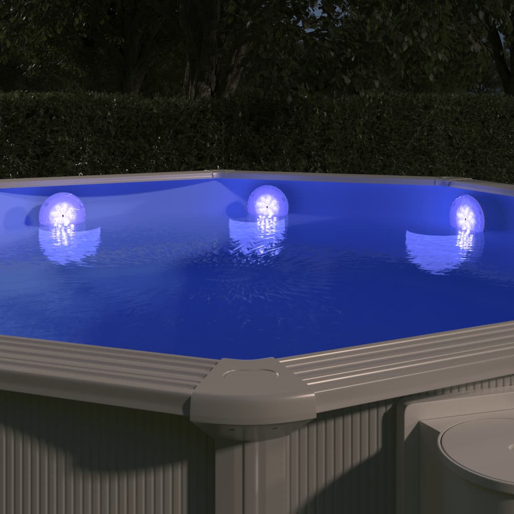 vidaXL Upotettava kelluva uima-altaan LED-valaisin kaukosäädin