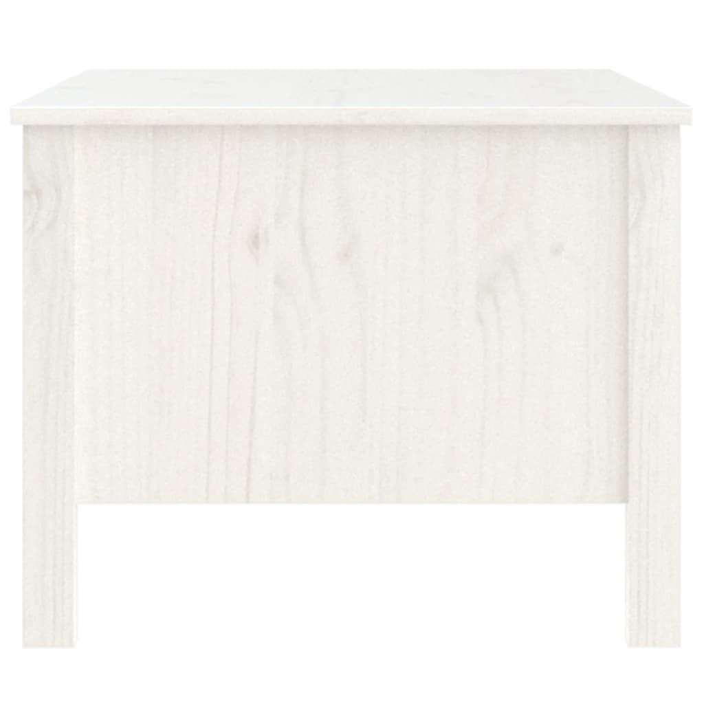 vidaXL Sohvapöytä valkoinen 100x50x40 cm täysi mänty