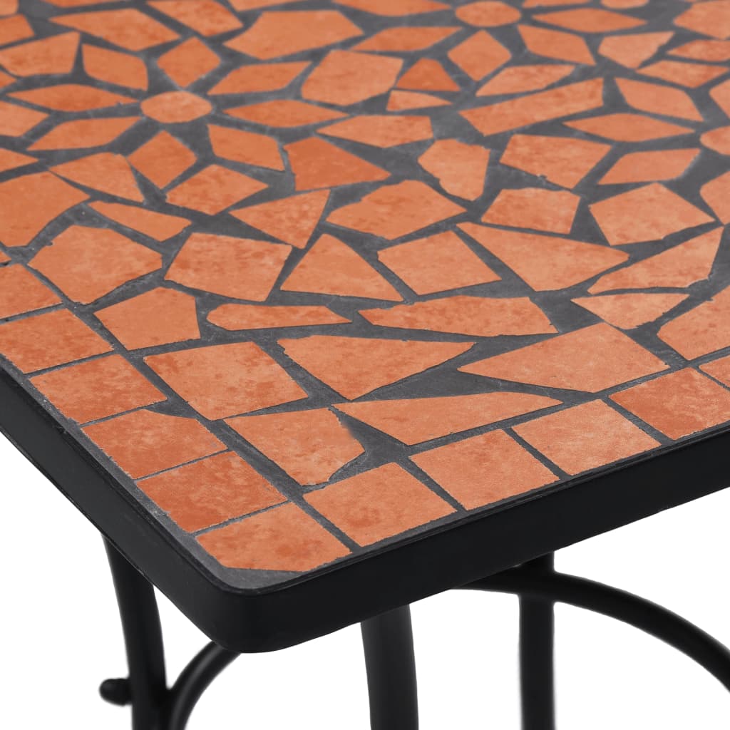 vidaXL Mosaiikkibistropöytä terrakotta 60 cm keramiikka