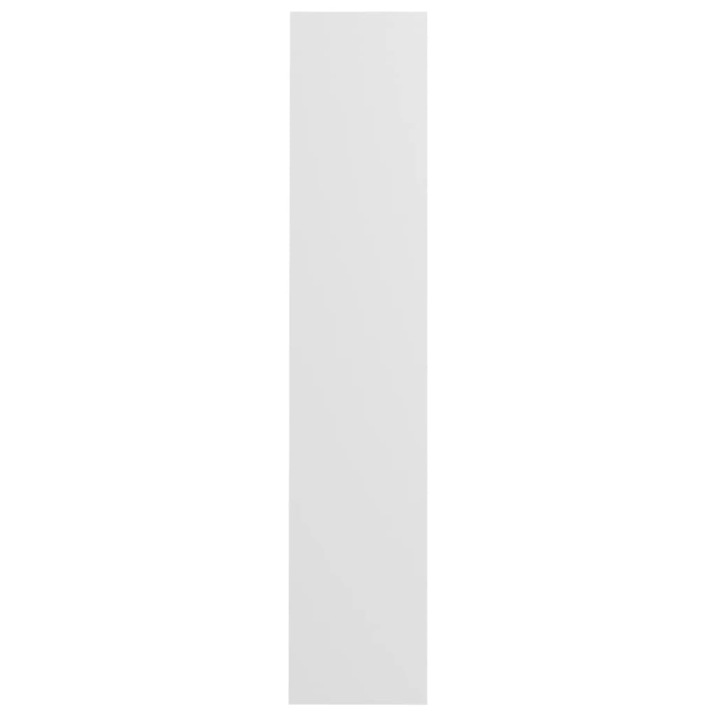 vidaXL Seinäkenkäkaappi valkoinen 80x18x90 cm lastulevy
