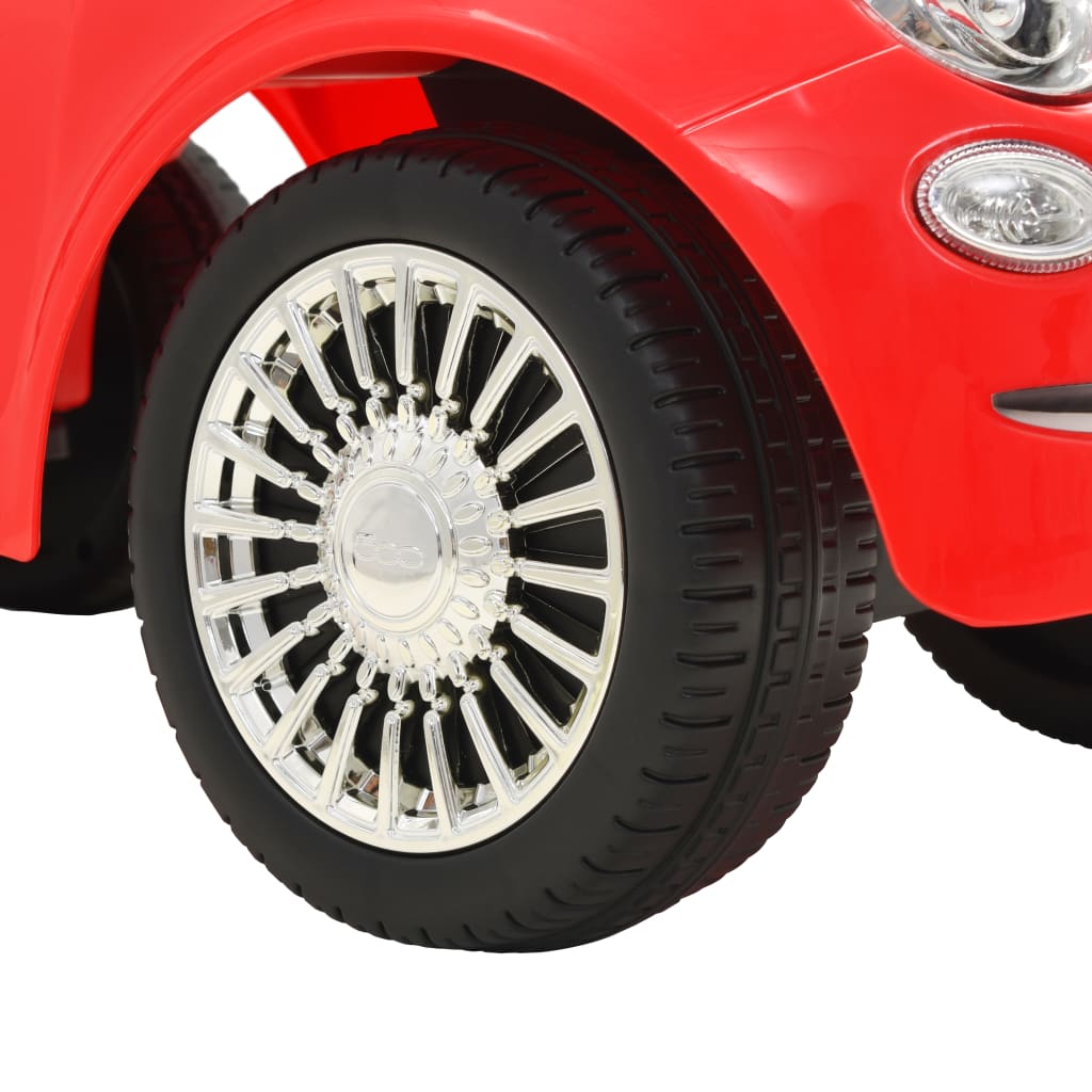 vidaXL Potkuauto Fiat 500 punainen