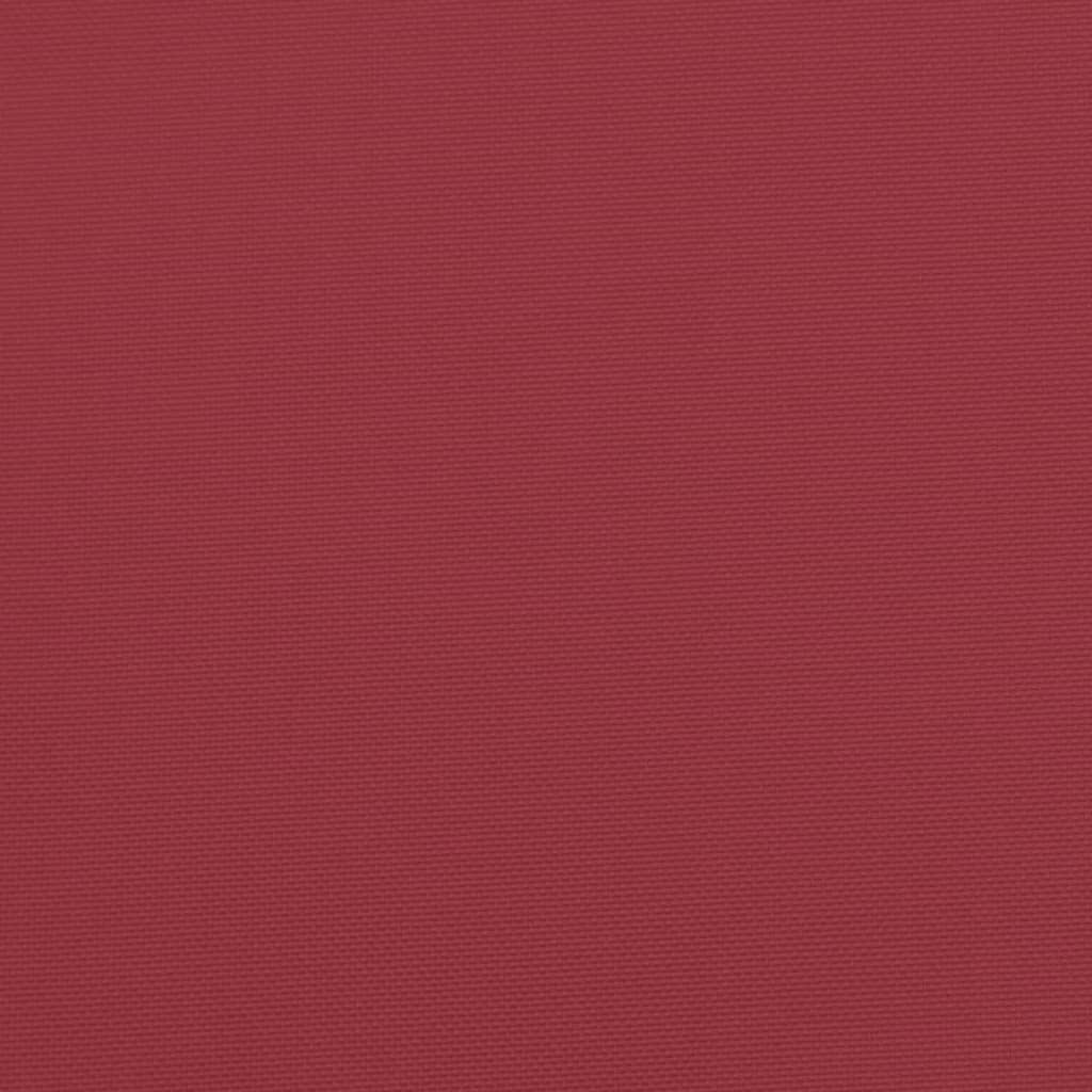 vidaXL Lavatyyny 50 x 50 x 12 cm viininpunainen kangas