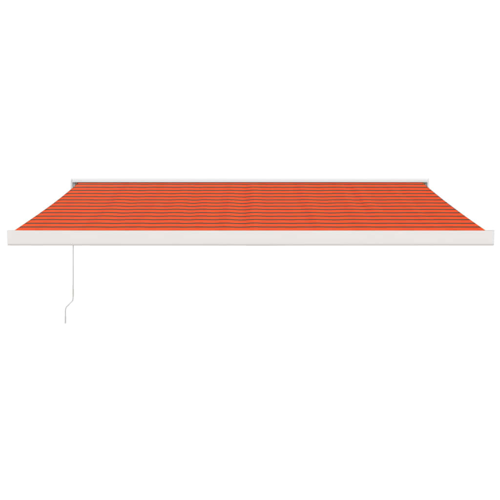 vidaXL Sisäänkelattava markiisi oranssiruskea 4x3 m kangas/alumiini