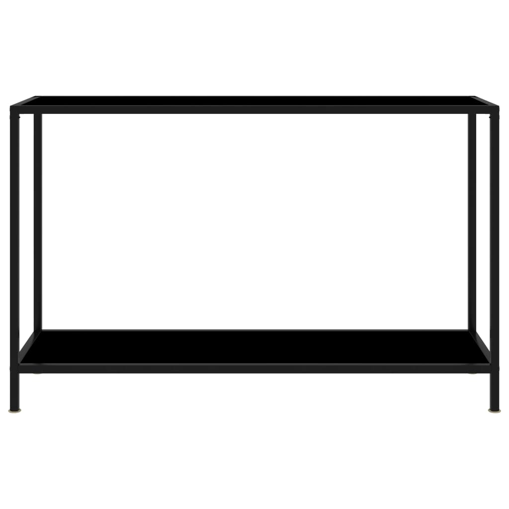 vidaXL Konsolipöytä musta 120x35x75 cm karkaistu lasi