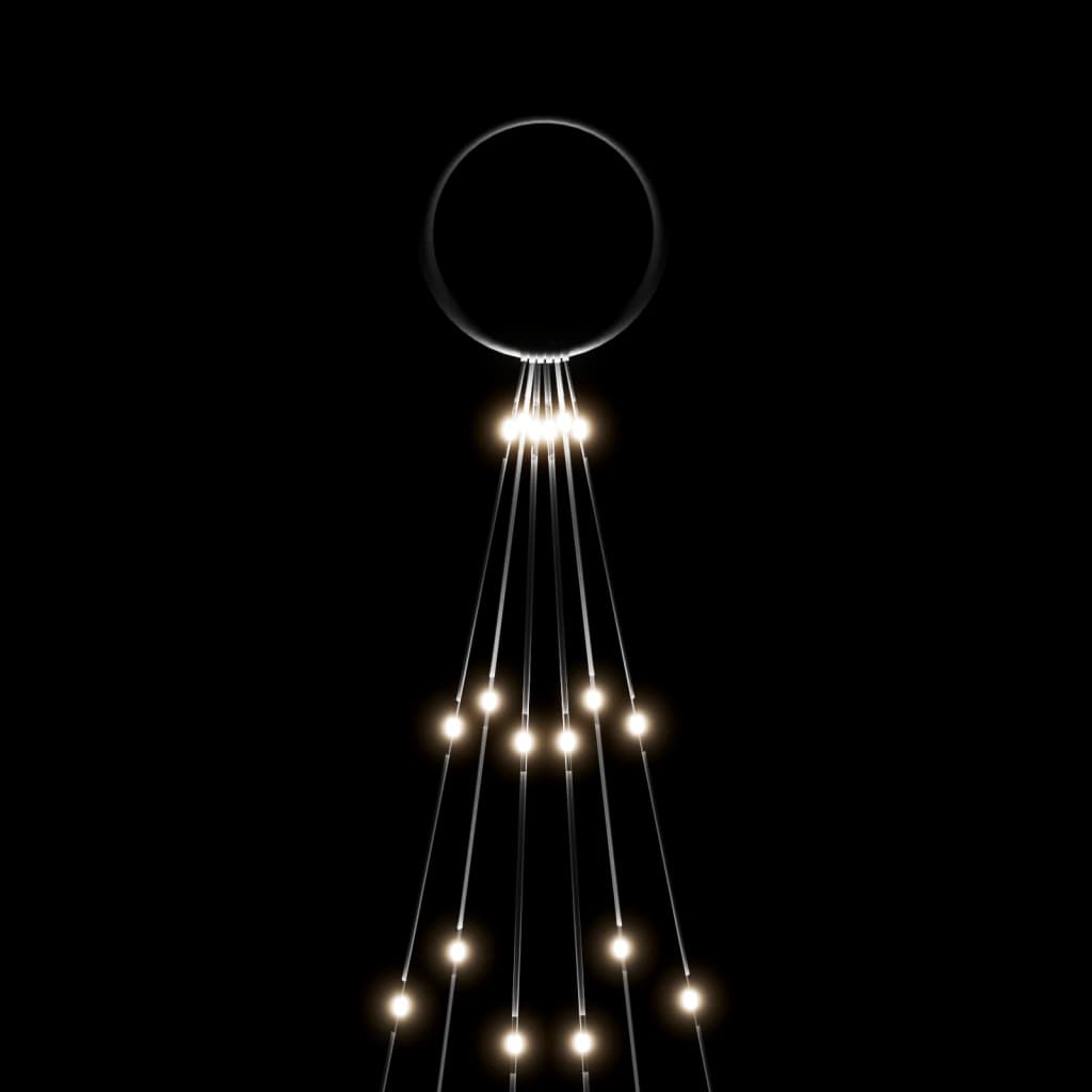 vidaXL Joulukuusi piikillä 108 kylmän valkoista LED-valoa 180 cm
