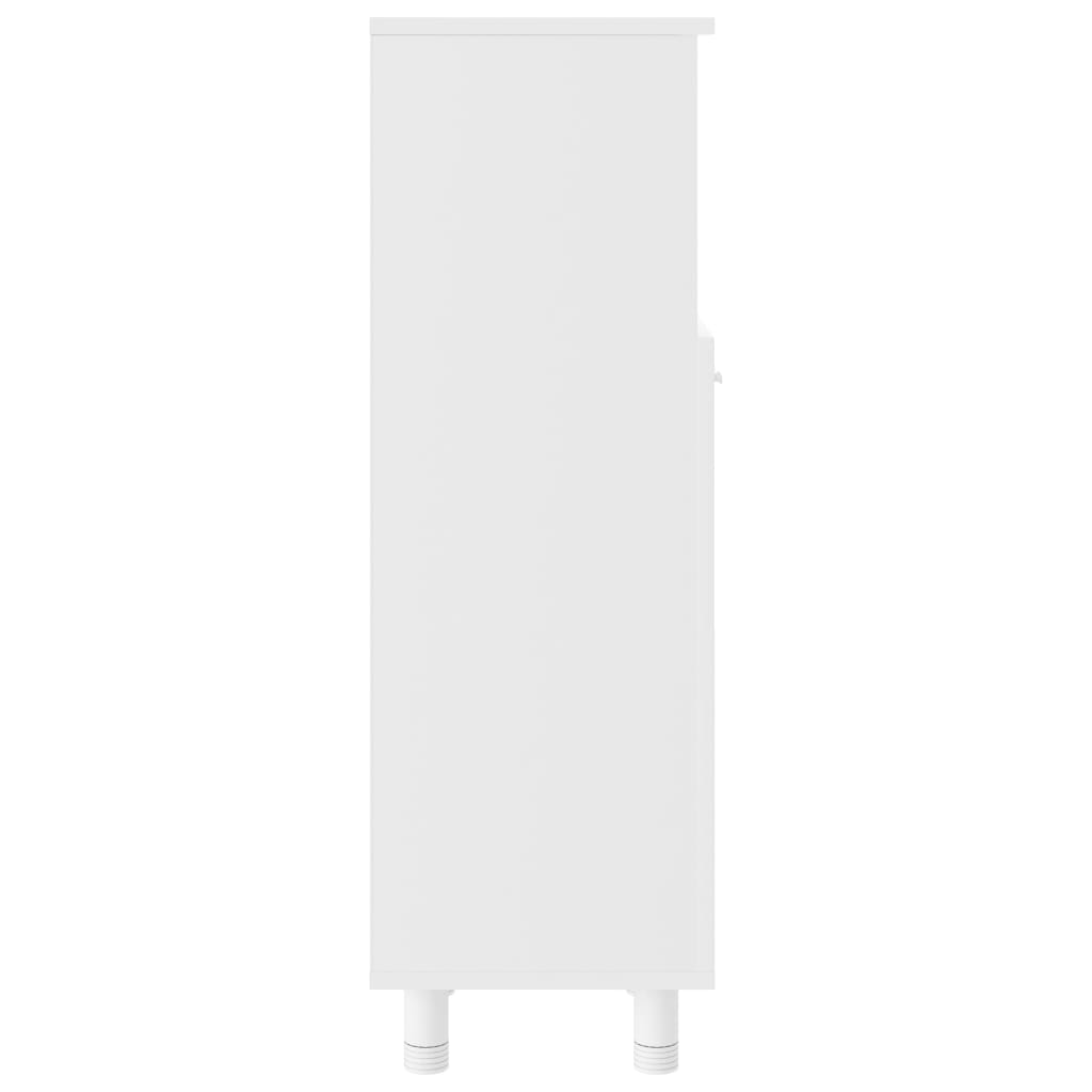 vidaXL Kylpyhuonekaappi valkoinen 30x30x95 cm lastulevy