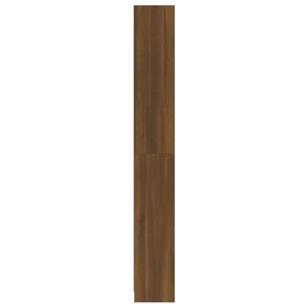 vidaXL 5-kerroksinen Kirjahylly ruskea tammi 80x24x175 cm tekninen puu