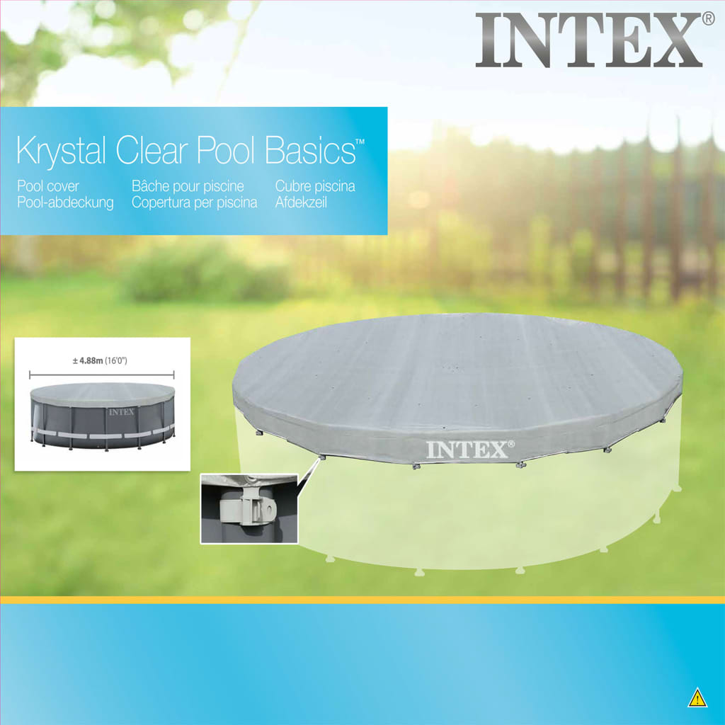 Intex Uima-altaan suoja Deluxe pyöreä 488 cm 28040