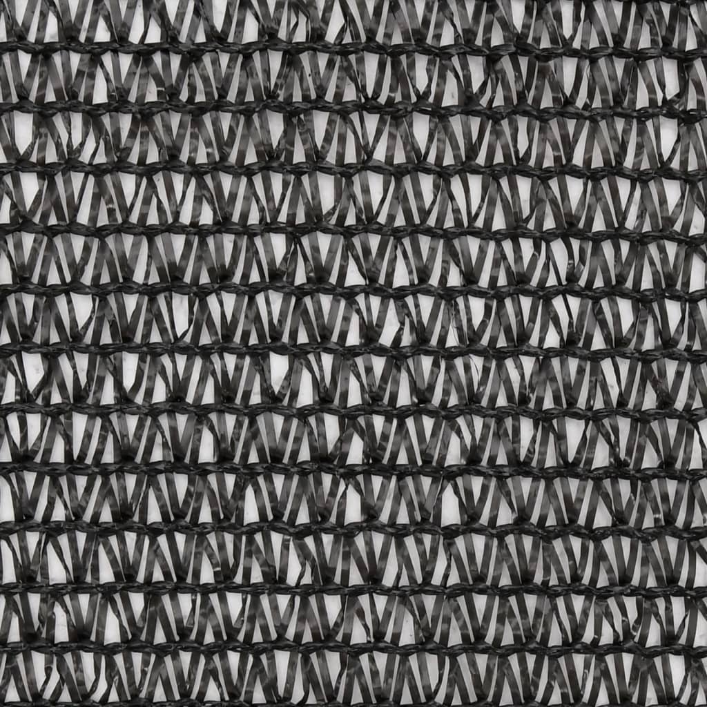 vidaXL Näkösuoja HDPE 2x10 m musta