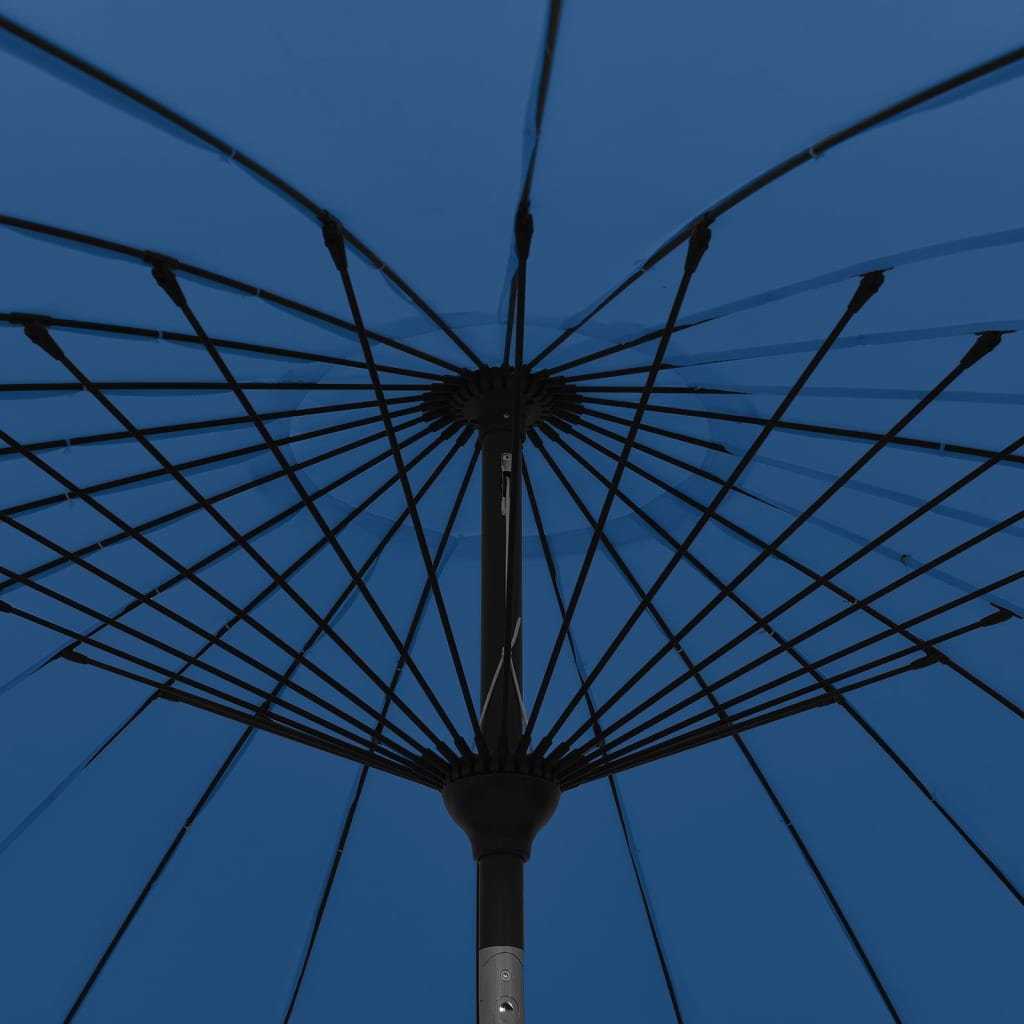 vidaXL Aurinkovarjo alumiinitanko 270 cm taivaansininen