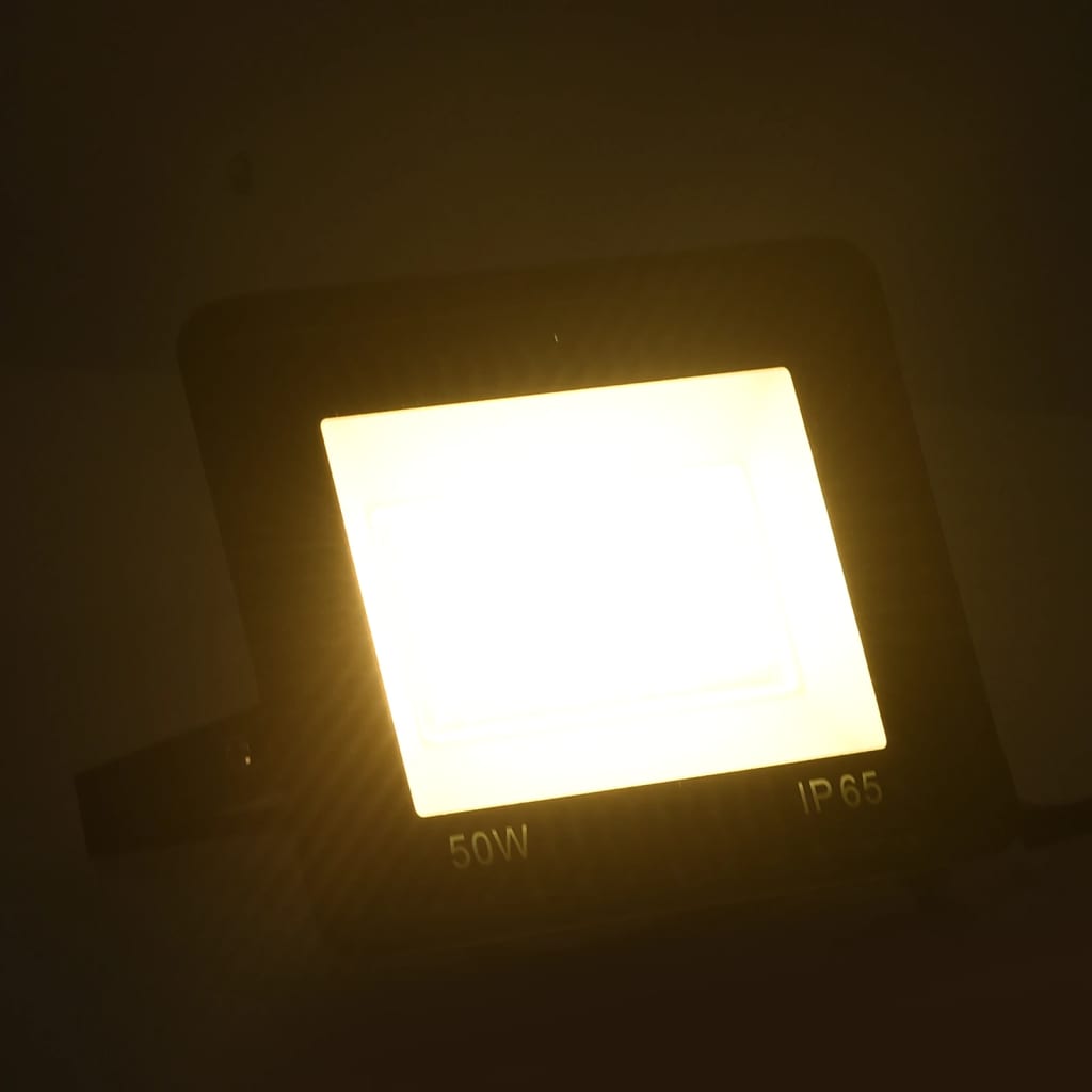 vidaXL LED-valonheitin 50 W lämmin valkoinen