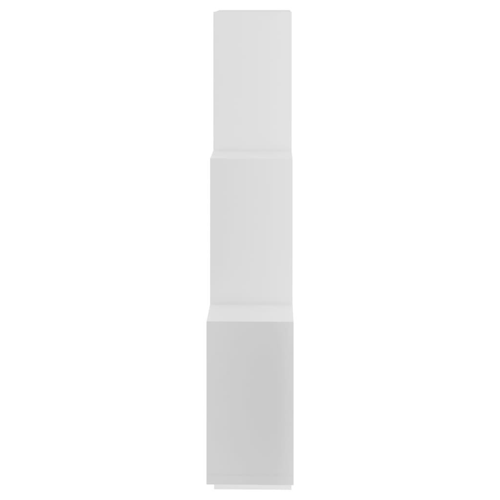 vidaXL Kuutioseinähylly valkoinen 78x15x93 cm lastulevy