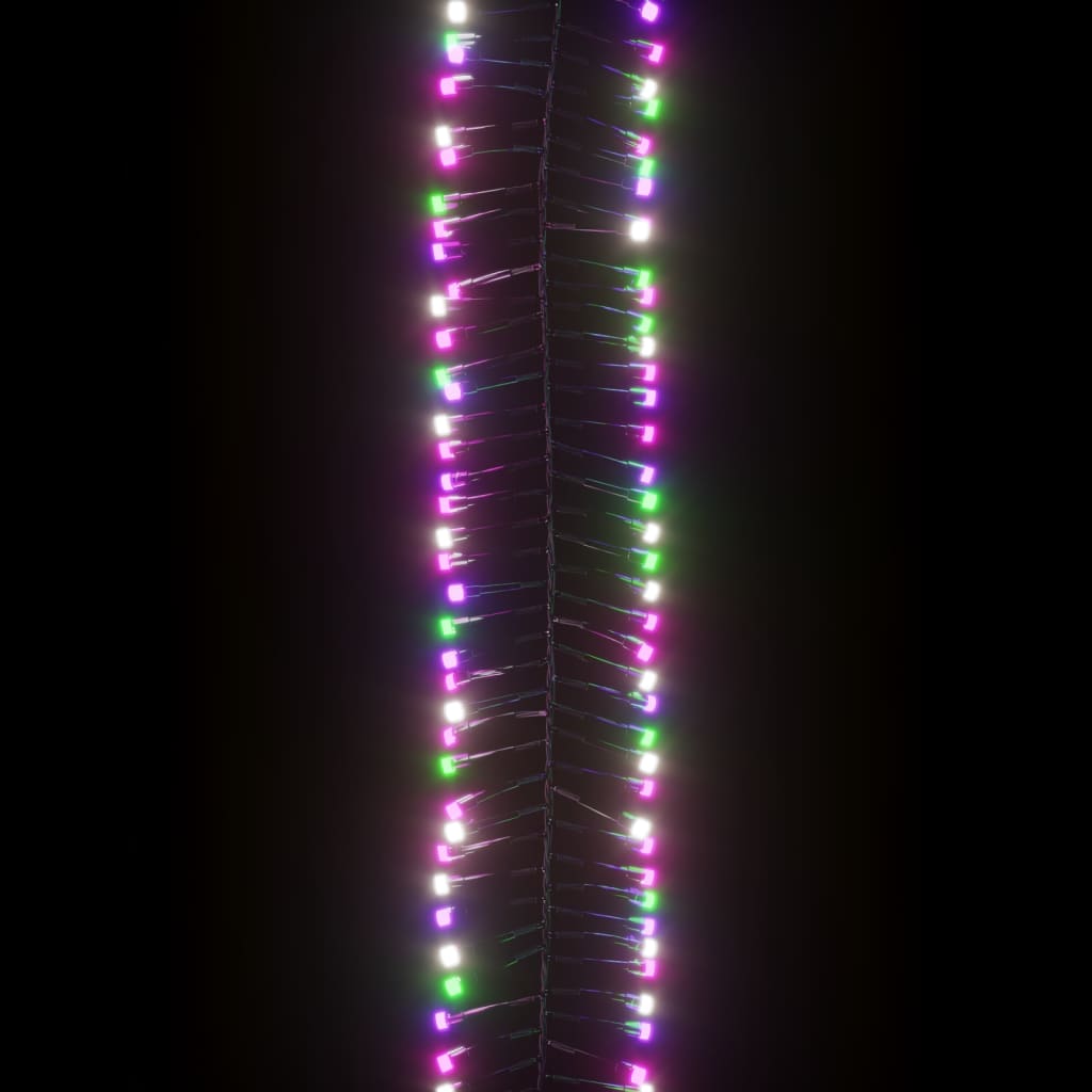 vidaXL Cluster LED-valonauha 2000 LED-valoa monivärinen pastelli 17 m