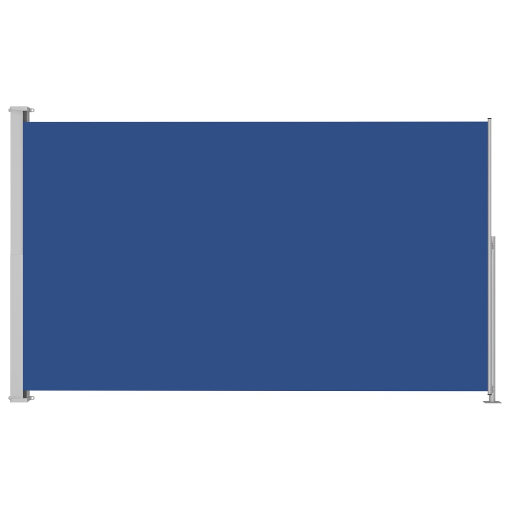 vidaXL Sisäänvedettävä terassin sivumarkiisi 220x300 cm sininen