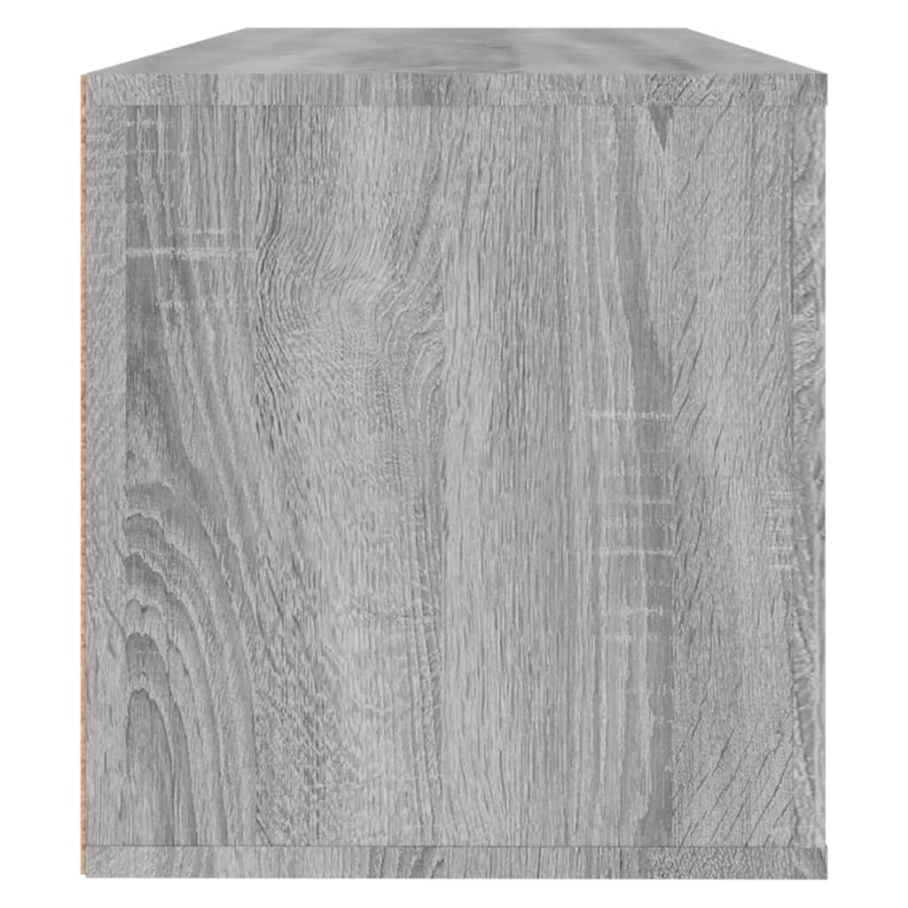 vidaXL Seinäkenkäkaappi harmaa Sonoma 100x35x38 cm tekninen puu