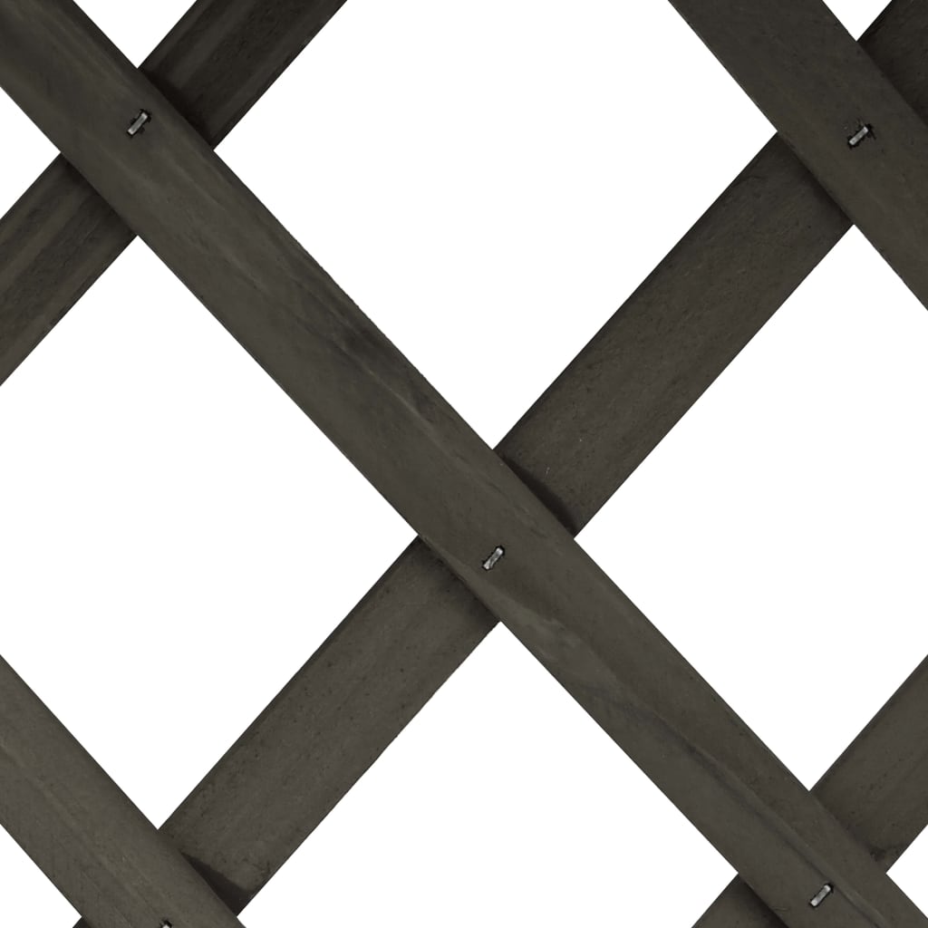 vidaXL Kukkalaatikko säleiköllä harmaa 45x30x74 cm täysi kuusi