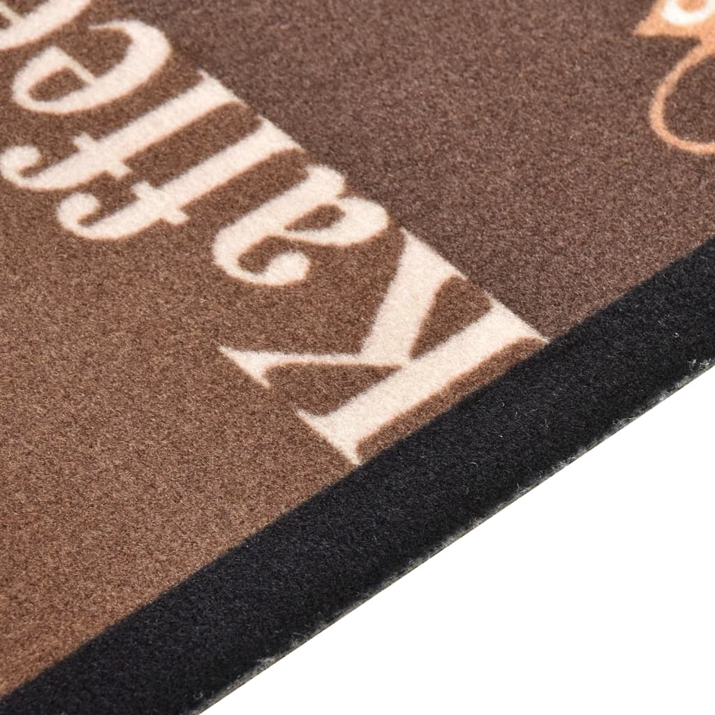 vidaXL Keittiön pestävä lattiamatto Coffee ruskea 60x180 cm