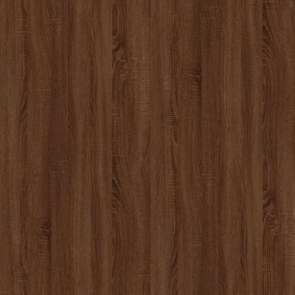 vidaXL Sohvapöytä ruskea tammi 50x50x35 cm tekninen puu