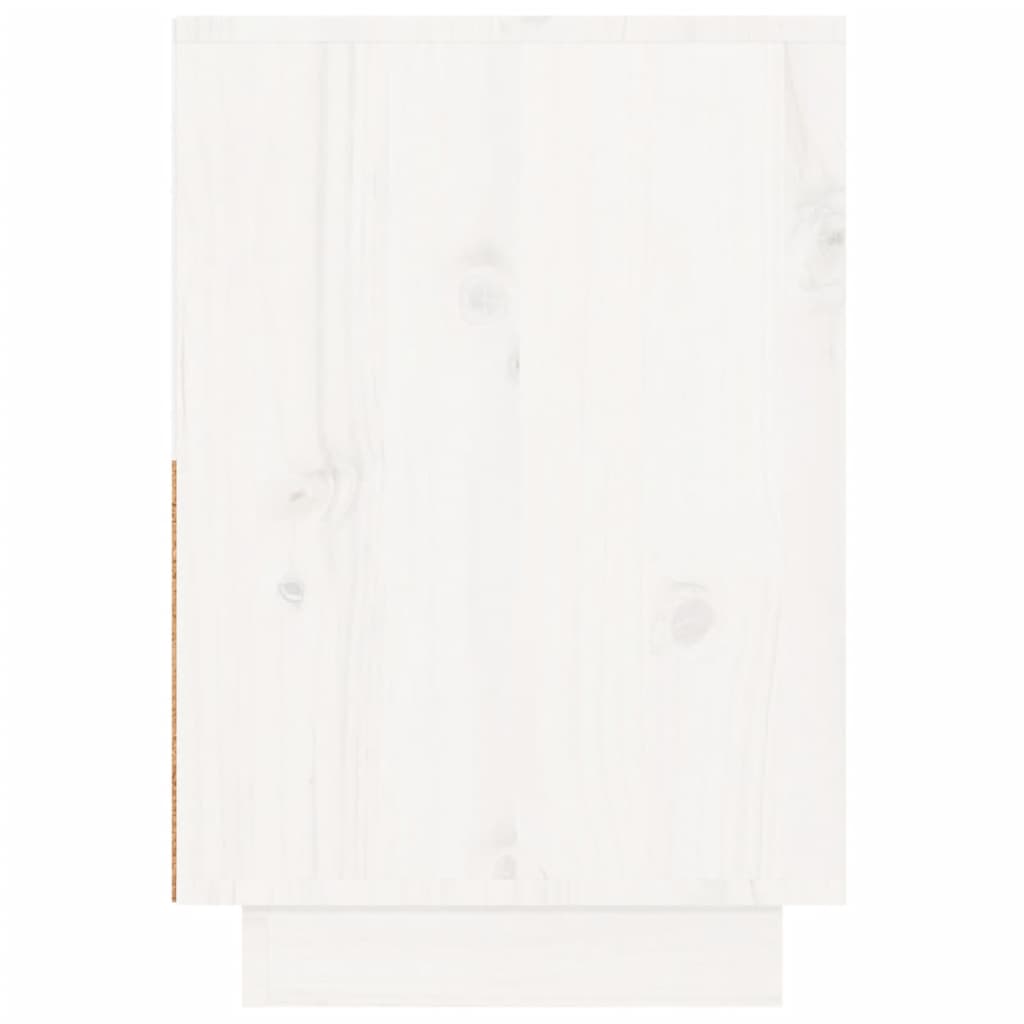 vidaXL Yöpöytä valkoinen 60x34x51 cm täysi mänty