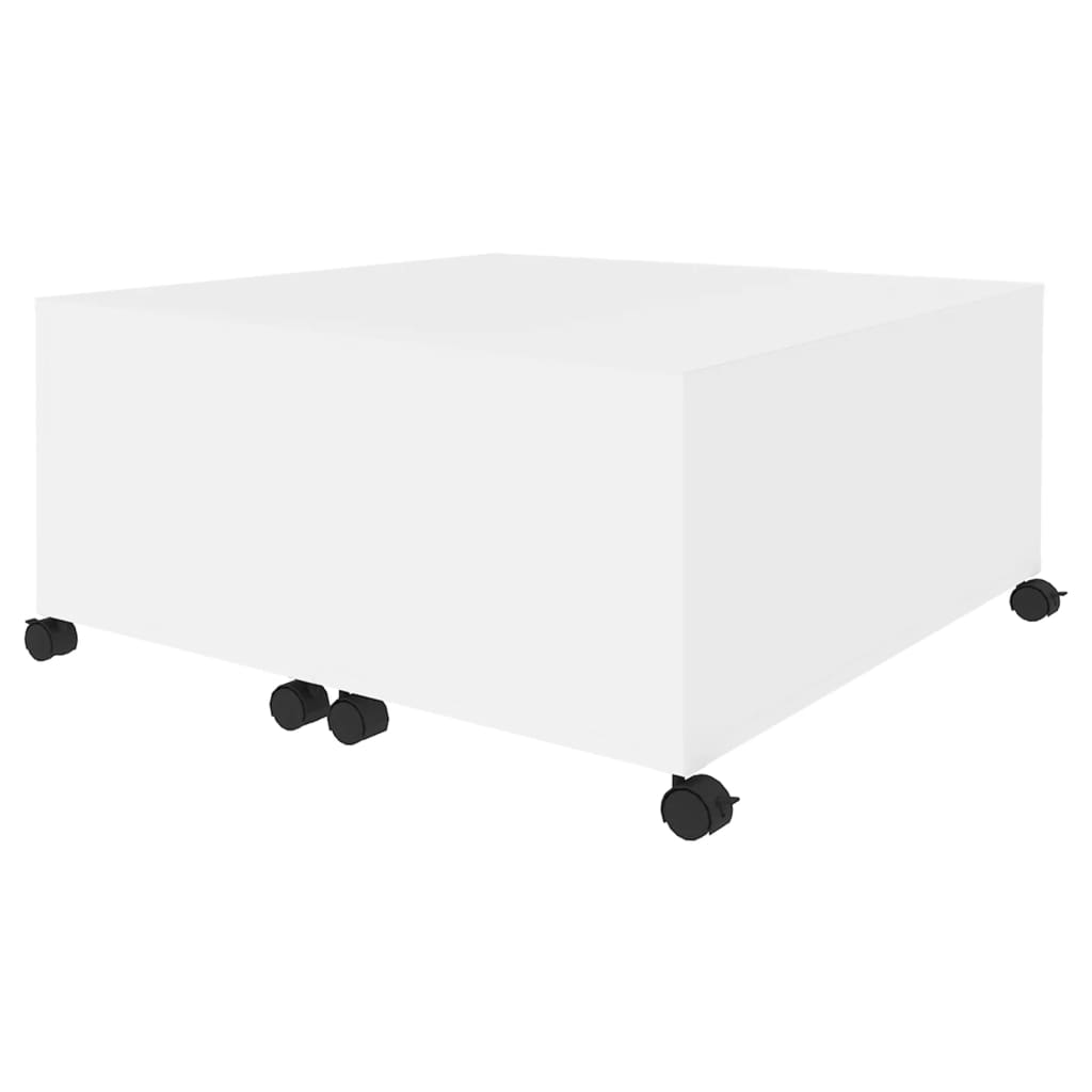 vidaXL Sohvapöytä valkoinen 75x75x38 cm lastulevy