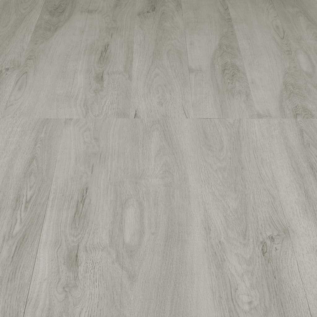 vidaXL Itsekiinnittyvä lattialankku 4,46 m² 3mm PVC vaaleanharmaa