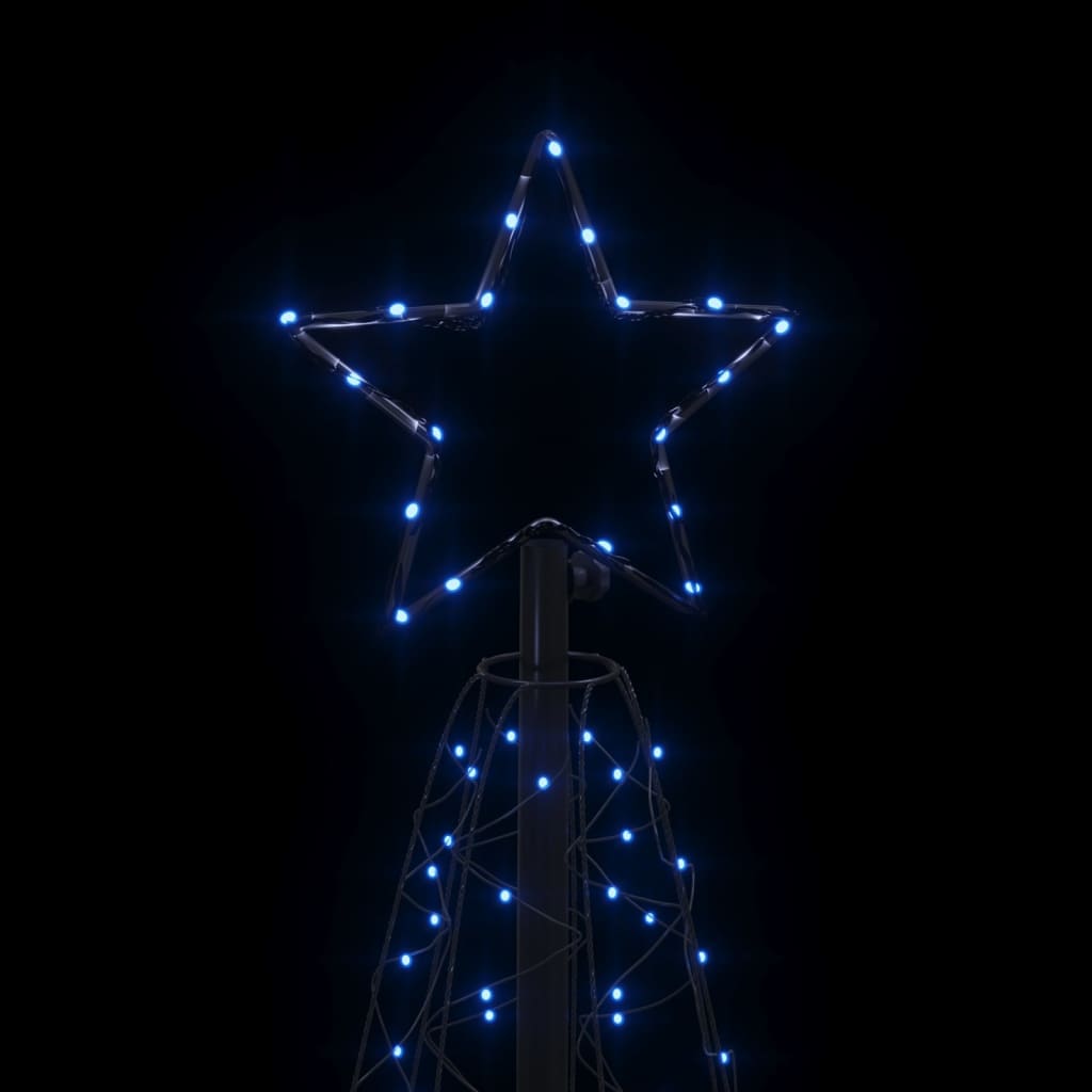 vidaXL Kartio joulukuusi 200 sinistä LED-valoa 70x180 cm