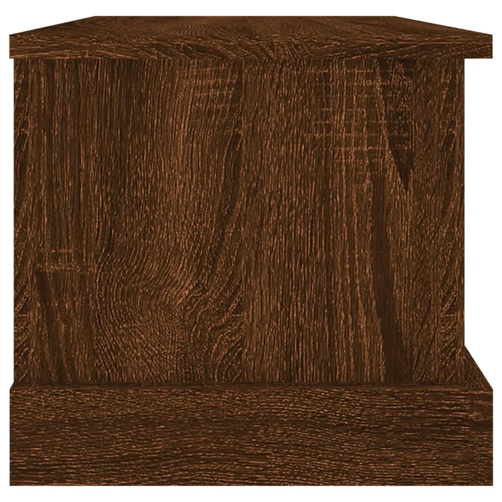 vidaXL Säilytyslaatikko ruskea tammi 50x30x28 cm tekninen puu