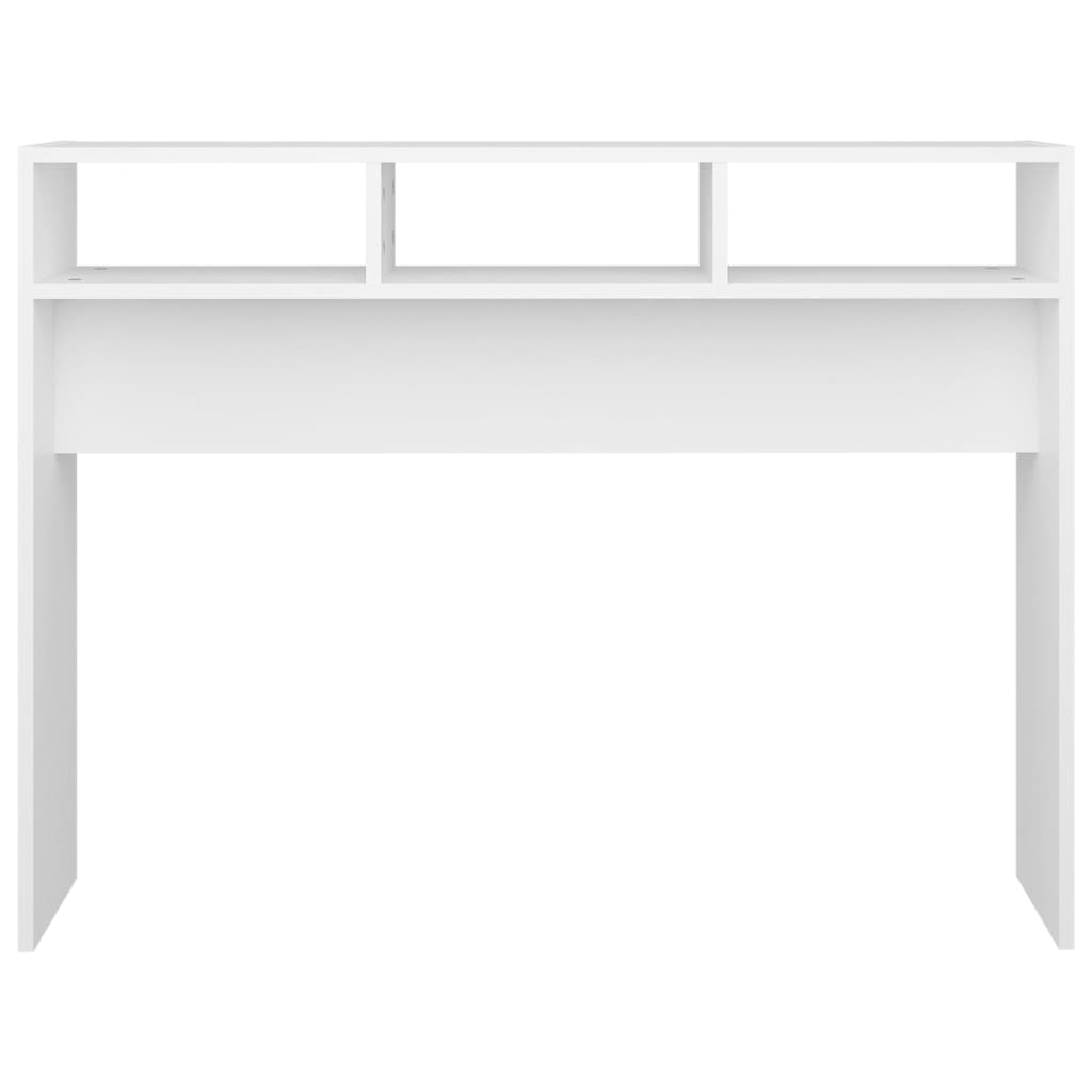 vidaXL Konsolipöytä valkoinen 105x30x80 cm lastulevy